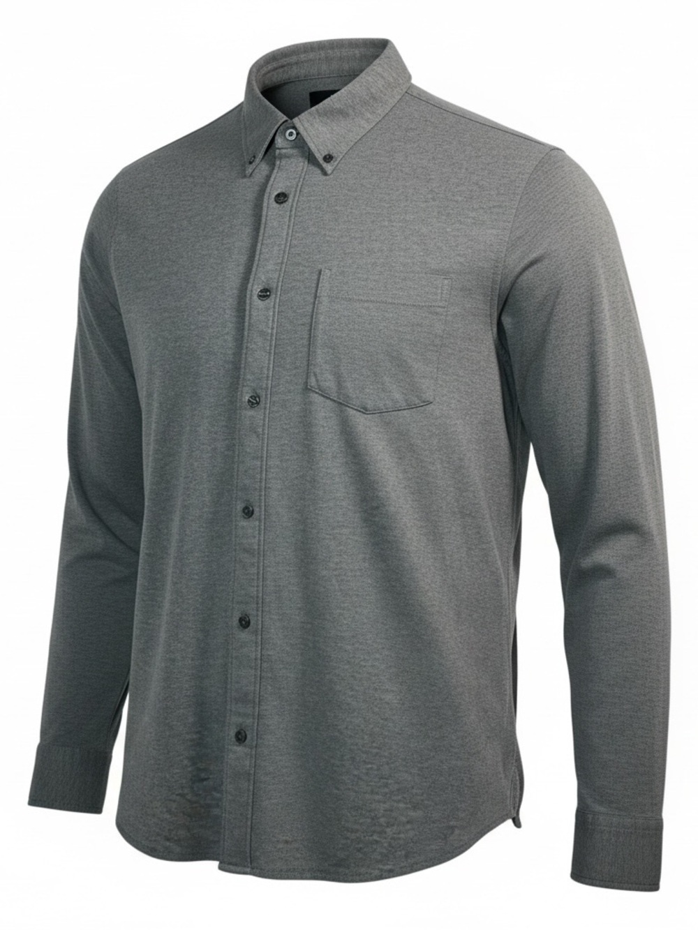 Banana Republic Gray Cotton Button Down Shirt Long Sleeve Mens Size XL Casual